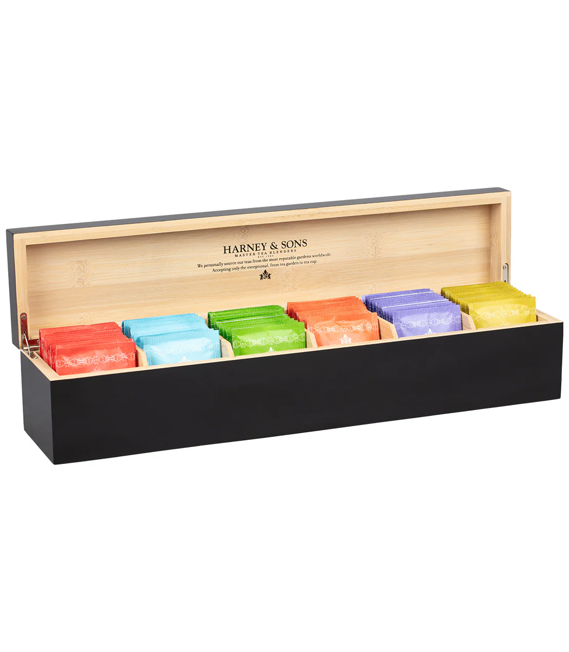 Black Tea Chest Featuring Six Teas – Teabags