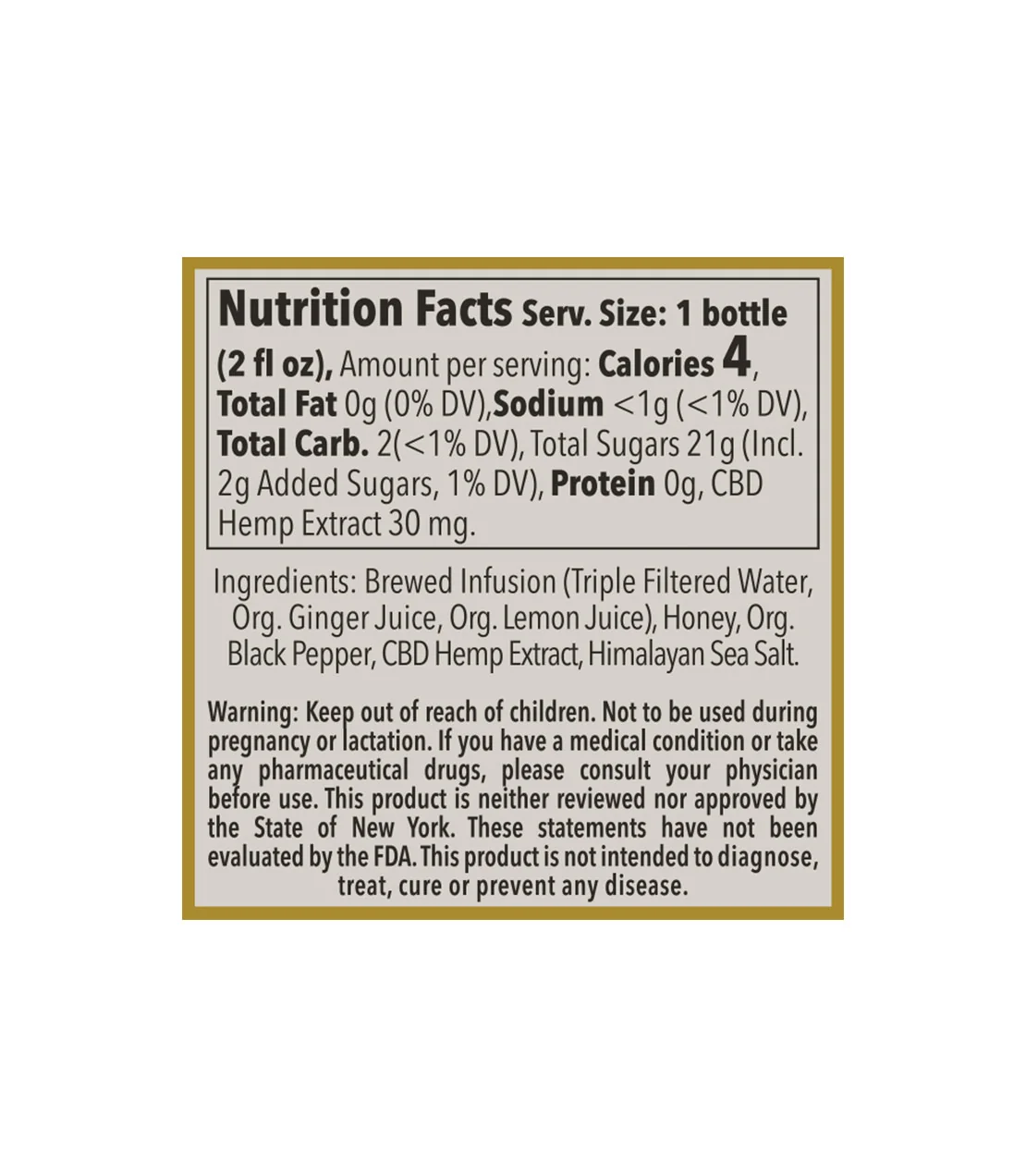 Ginger Shot – 30 MG Hemp - Image 2