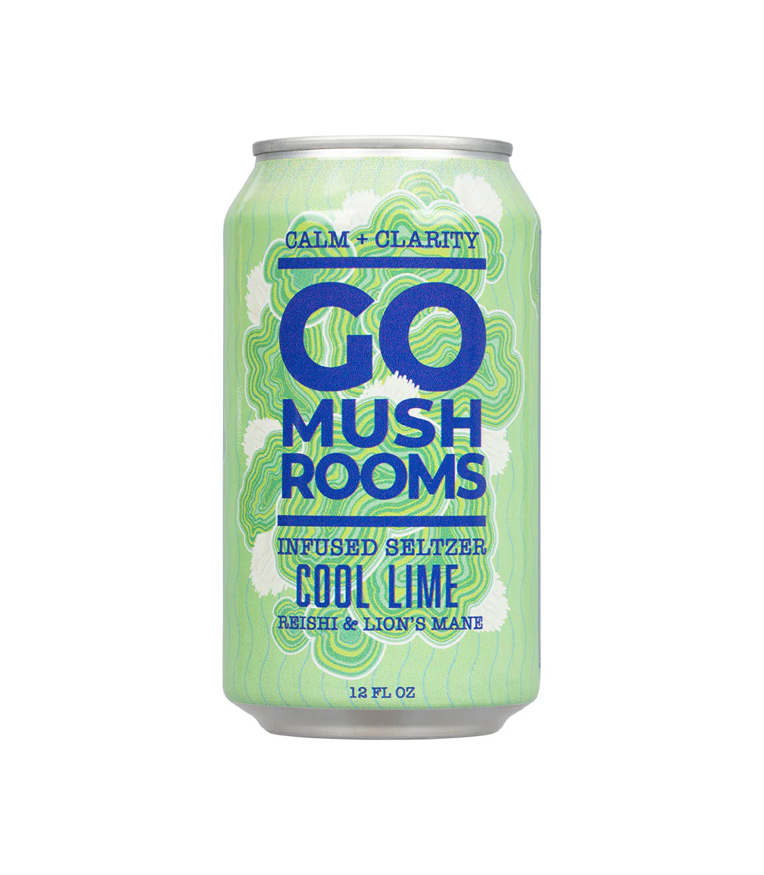 Go Mushroom Cool Lime Infused Seltzer