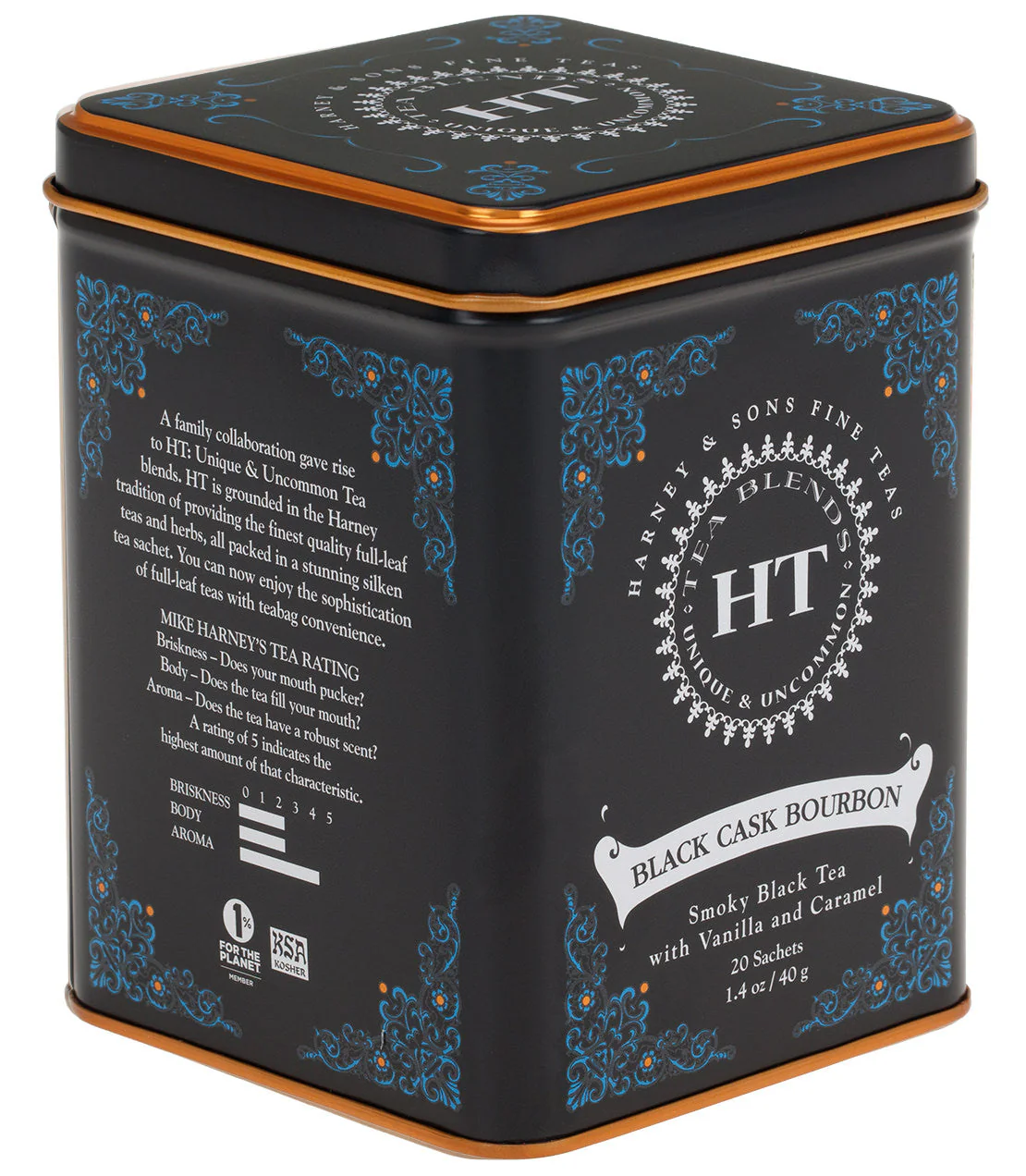 Black Cask Bourbon, HT Tin of 20 Sachets