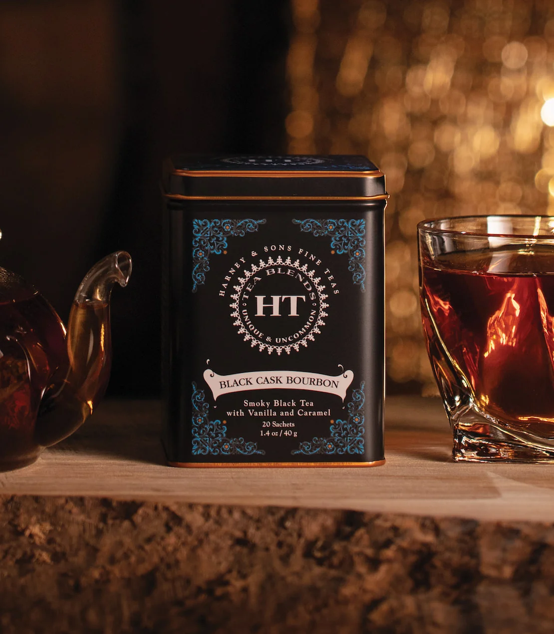 Black Cask Bourbon, HT Tin of 20 Sachets - Image 2