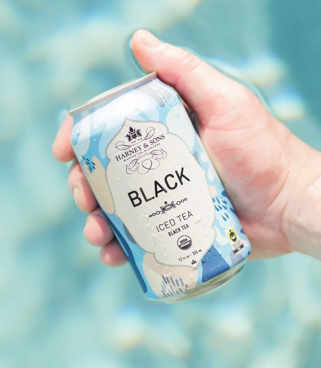 Organic Plain Black Iced Tea Cans - Image 2