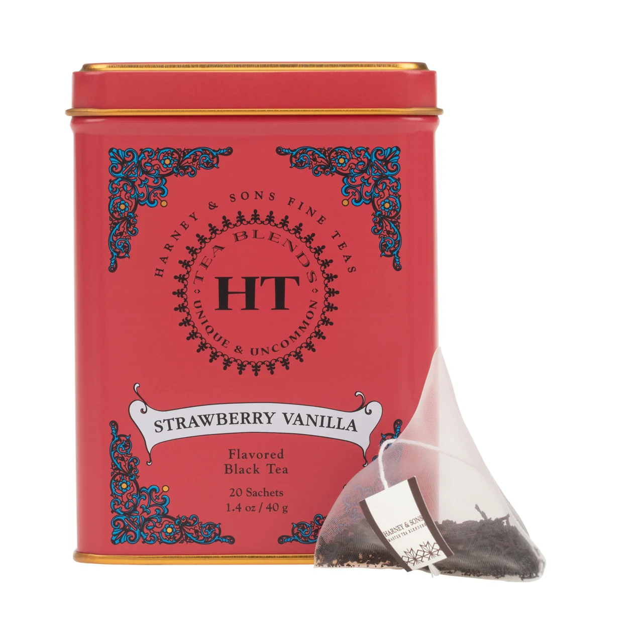 Strawberry Vanilla, HT Tin of 20 Sachets - Image 3